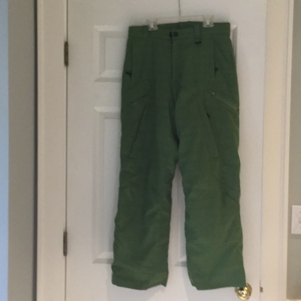 Ski and snow pants.
